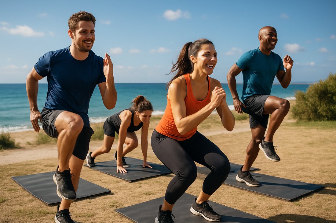 Séance de coaching sportif à Cannes